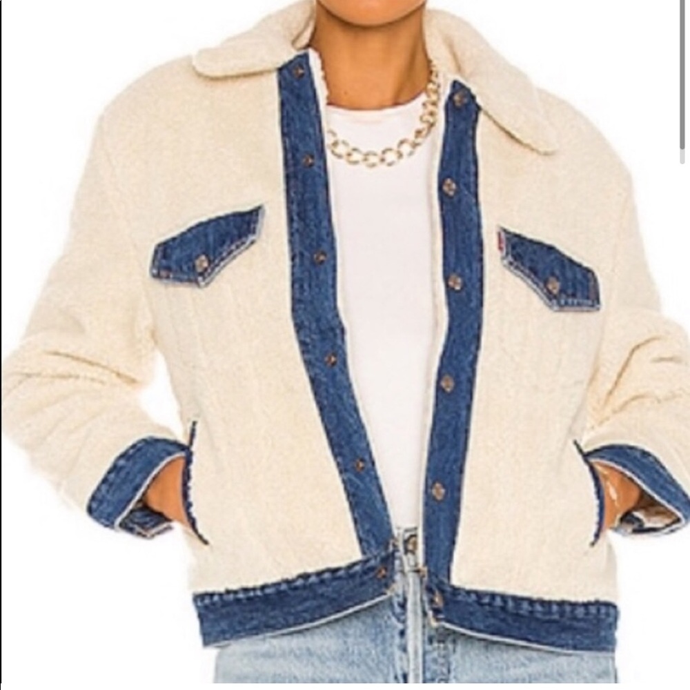 Levi's Sherpa Teddy Denim Trucker Jean Jacket